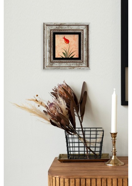 Ebru Lale Çerçeveli Taş Tablo fiyatları