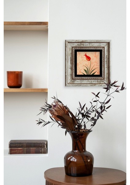 Ebru Lale Çerçeveli Taş Tablo fırsatları