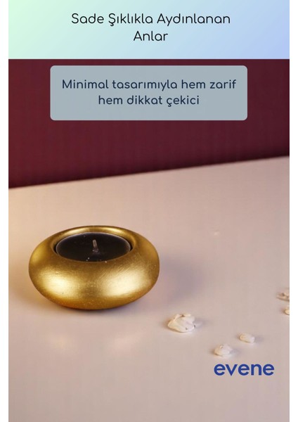 Ince Tasarımlı Altın Renk Mumluk, Şamdan, Dekoratif Aksesuar fiyatları