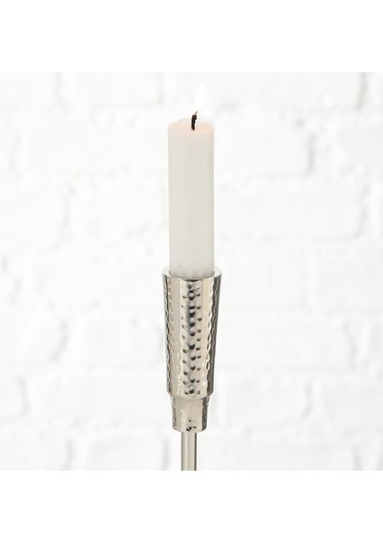 Şık 3'lü Gümüş Renkli Yuvarlak Mumluk Seti, 21-31-41CM Boyutlarda fiyatları