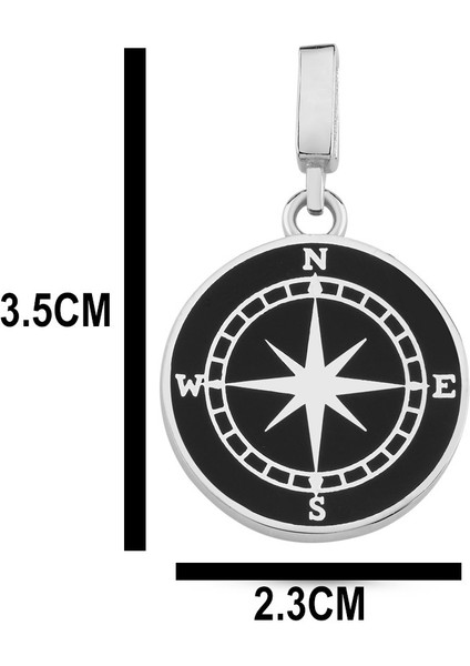 Mineli Pusula Gümüş Kolye Ucu UC17 fiyatları