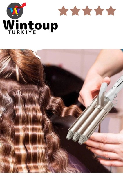 Dalgalı ve Parlak Saçlar Için Profesyonel Seramik Saç Maşası