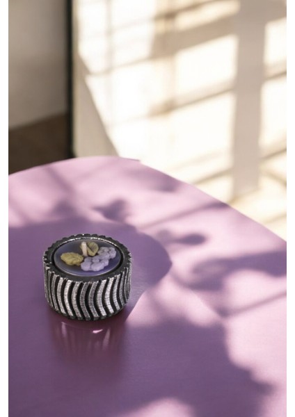 Eskitme Gümüş Mumluk, Şamdan ve Tealight Mum Için Şık Tasarım