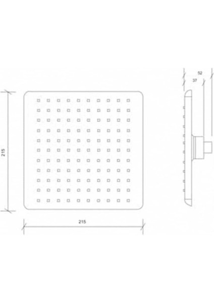 Tema Tetra Tepe Duş Başlığı Krom | Kireç Kırıcılı Sistem Kaliteli Tasarım Banyo Yağmur Duşu fiyatları