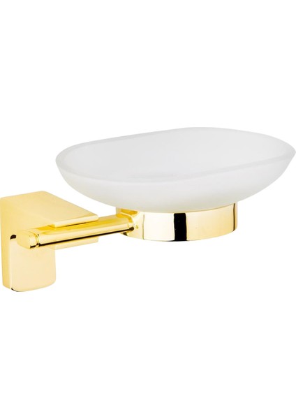 Tema Premium Katı Sabunluk Altın | Paslanmaz Kaplama Lüks Banyo Kalıp Sabun Tepsisi 5 Yıl Garantili