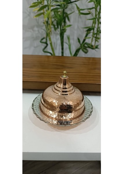 El Yapımı Bakır Büyük Lokumluk, Şık ve Dayanıklı Tasarım