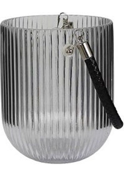 Şeffaf Ipli Fener Mumluk 13X16CM, Şık ve Estetik Dekorasyon Parçası