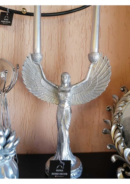 Şık ve Zarif Şamdan Biblo, Dekoratif Aksesuar, Ev ve Ofis Dekoru