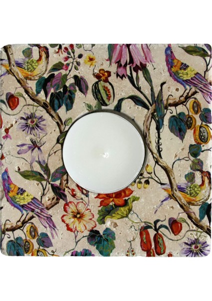 El Yapımı Doğal Taş Mumluk, Şık ve Dayanıklı Dekorasyon Ürünü