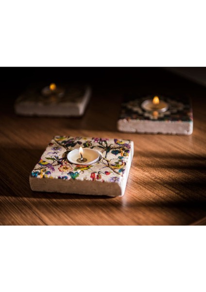 El Yapımı Doğal Taş Mumluk, Şık ve Dayanıklı Dekorasyon Ürünü fiyatları