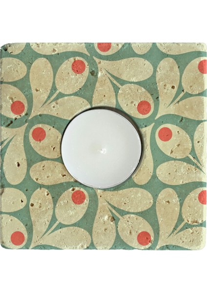 El Yapımı Doğal Taş Mumluk, Şık ve Zarif Dekorasyon Ürünü