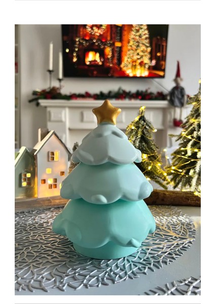 Yılbaşı Temalı Çam Ağacı Kokulu Mum, Sıcak ve Ferah Atmosfer Için