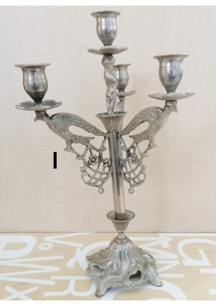 4’lü Gümüş Kaplama Metal Şamdan Seti, Şık ve Şık Dekorasyon Ürünü fiyatları