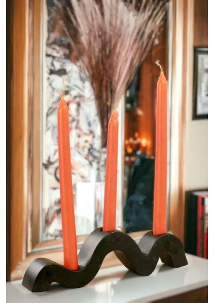 Şamdan Mumluk Dekoratif Tealight Siyah Renkli Model 13 fiyatları