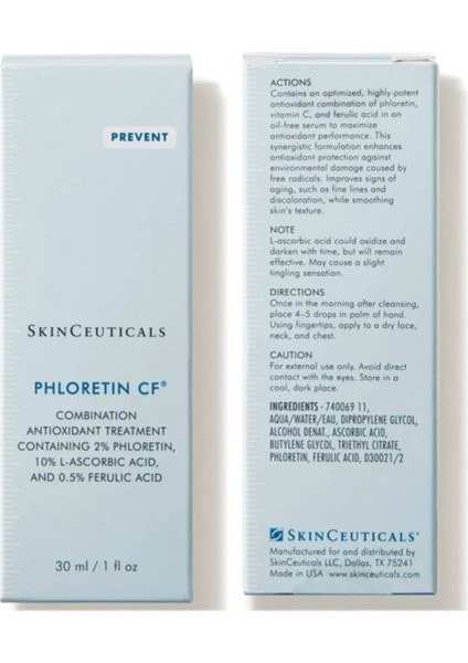 Leke Karşıtı Kızarıklık Için Bakım Phloretin Cf Serum 30ML modelleri