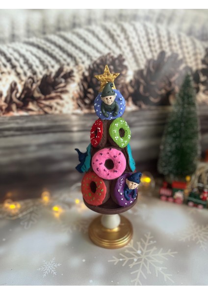 Donut Ağacı Biblo,yılbaşı Dekorasyonu fiyatları