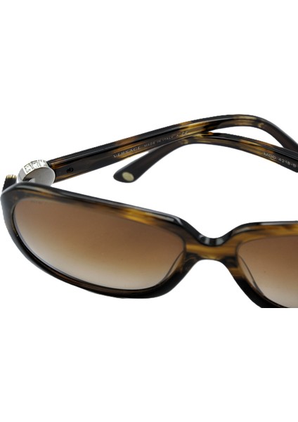 4218B 965 13 Kelebek Taşlı Kahverengi Unısex Güneş Gözlüğü