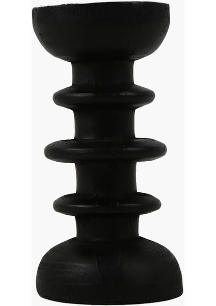 Siyah Mumluk, 8.5X8.5X16.5CM, Şık ve Zarif Dekorasyon Parçası