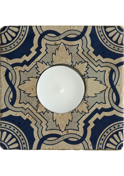 El Yapımı Doğal Taş Mumluk, Şık ve Sade Tasarım, Ev Dekorasyonu Için Ideal