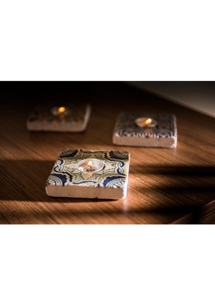 El Yapımı Doğal Taş Mumluk, Şık ve Sade Tasarım, Ev Dekorasyonu Için Ideal fiyatları