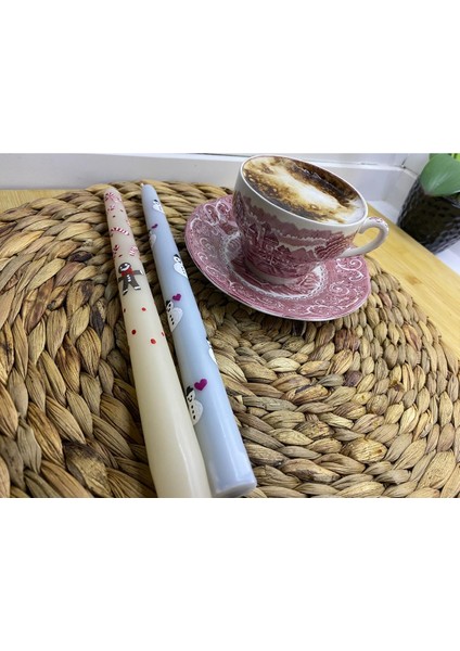 Yılbaşı Temalı Kurabiye ve Kardam Adamlı Şamdan Mum Seti fiyatları