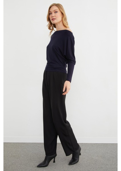 Basic Kayık Yaka Yarasa Kol Bluz modelleri