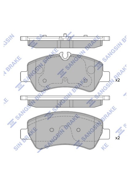 Arka Fren Balata Ford Tourneo Custom. Transıt Custom 2.2l Tdcı 12-&gt; Kablosuz MEBK2J2M008AA-BK212M008AC-BK212M008