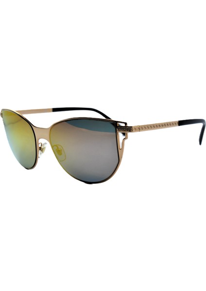 2211 1412 14 Rose Gold Cat Eye Gül Altın Turuncu Kedi Gözü Unısex Güneş Gözlüğü modelleri