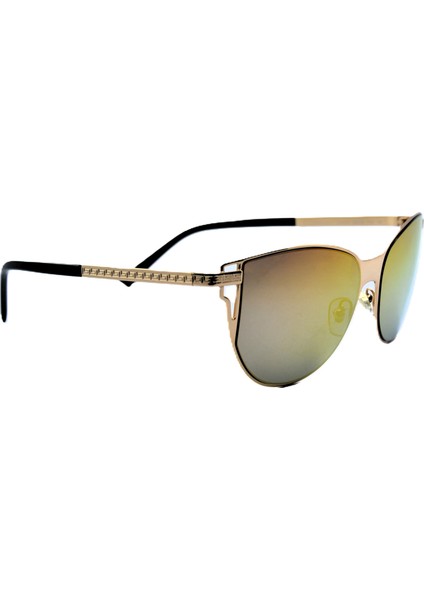 2211 1412 14 Rose Gold Cat Eye Gül Altın Turuncu Kedi Gözü Unısex Güneş Gözlüğü fırsatları