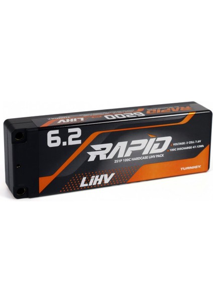 Rapid Lihv 6200MAH 2s 7.6V 100C Sert Kılıflı Lipo Pil