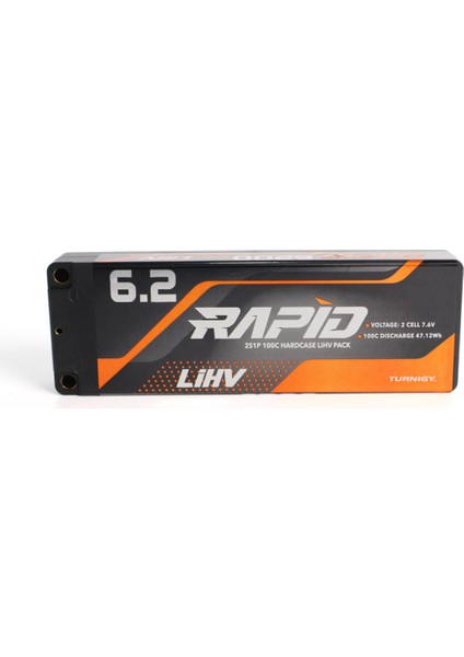 Rapid Lihv 6200MAH 2s 7.6V 100C Sert Kılıflı Lipo Pil fırsatları