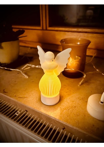 Yılbaşı Özel Melek Figürü - LED Işıklı Dekoratif Obje fiyatları