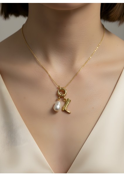 Incili Kovboy Çizmesi Kolye