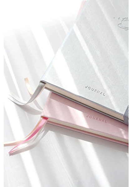 A5 Bullet Journal Noktalı Defter 140 Gr. 80 Yaprak Gümüş Renk 15x21 cm Boyutunda