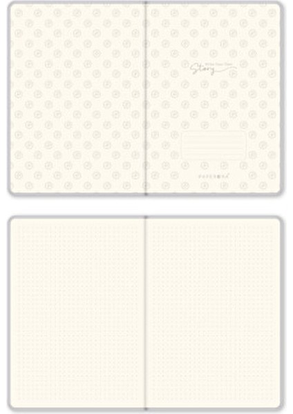 A5 Bullet Journal Noktalı Defter 140 Gr. 80 Yaprak Gümüş Renk 15x21 cm Boyutunda