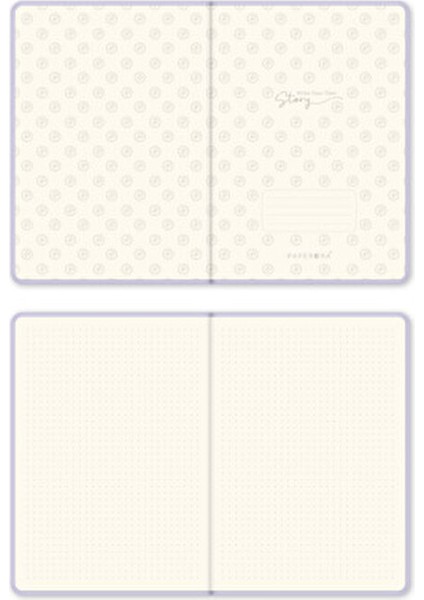 A5 Bullet Journal Noktalı Defter 140 gr 80 Yaprak Lila 15x21 cm 1 Adet