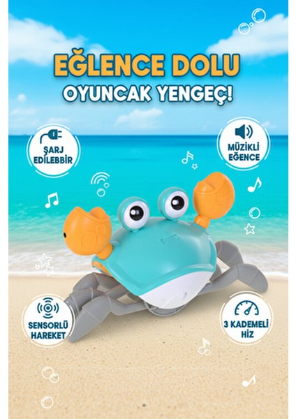 Yengeç Emekleme Oyuncağı Hız Sensör Fonksiyonlu Eğlenceli Tasarım indirimleri