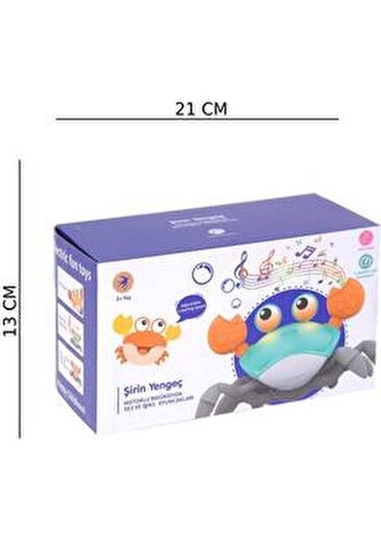 Yengeç Emekleme Oyuncağı Hız Sensör Fonksiyonlu Eğlenceli Tasarım