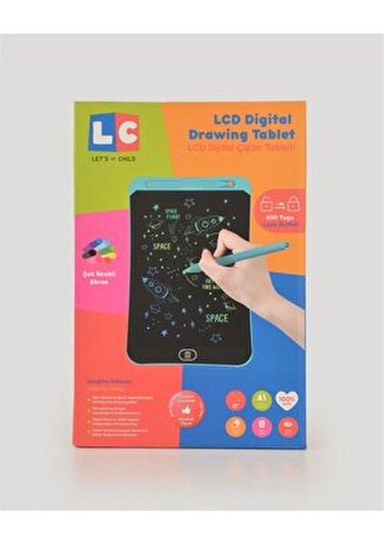 Pembe LCD Dijital Çizim Tableti Renkli 12 İnç Sınırsız Oyuncu Sayısı ile Eğlenceli