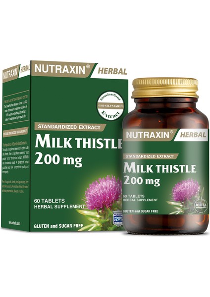 Milk Thistle 200 Mg 60 Tablet - Deve Dikeni Ekstresi