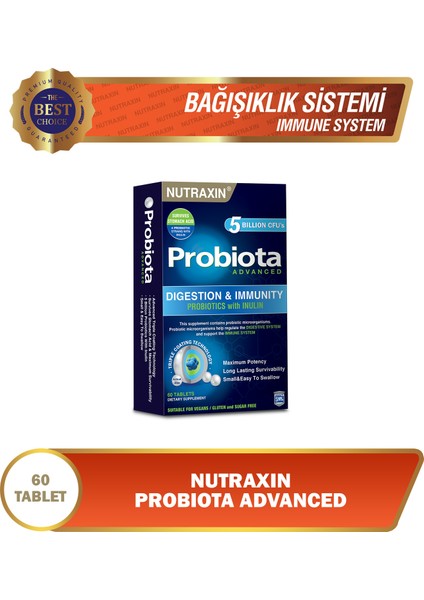 Probiota Advanced 60 Tablet Aromasız Takviye Edici Gıda - Türkiye Menşeli modelleri