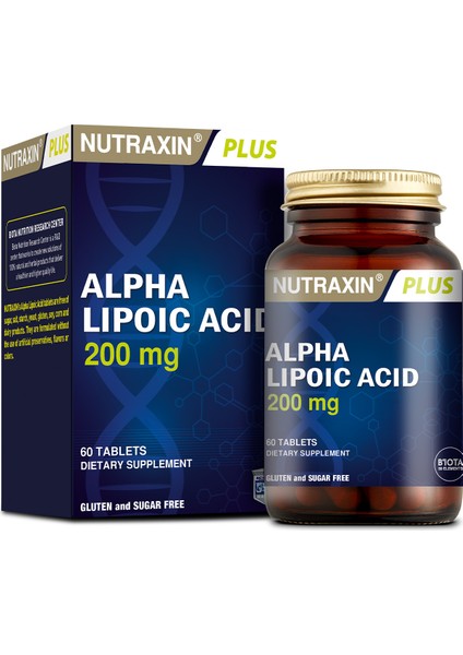 Alpha Lipoic Acid 200mg Takviye Edici Gıda 60 Tablet