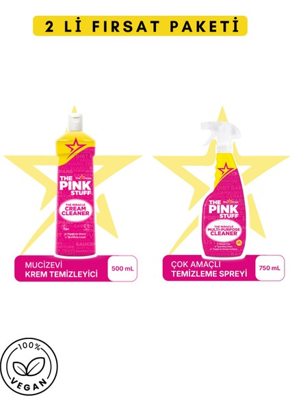 Mucizevi Krem 500ML - Mucizevi Çok Amaçlı Temizleme Spreyi 750ML