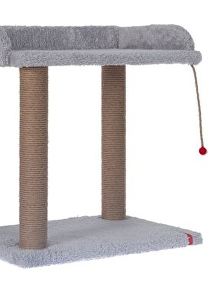 Geniş Yataklı Oturaklı Kedi Tırmalaması Platform 50 x 34 cm Yükseklik 54 cm