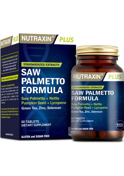 Saw Palmetto Formula 60 Tablet - Cüce Palmiye, Isırgan Otu, Yeşil Çay, Likopen, Çinko, Selenyum