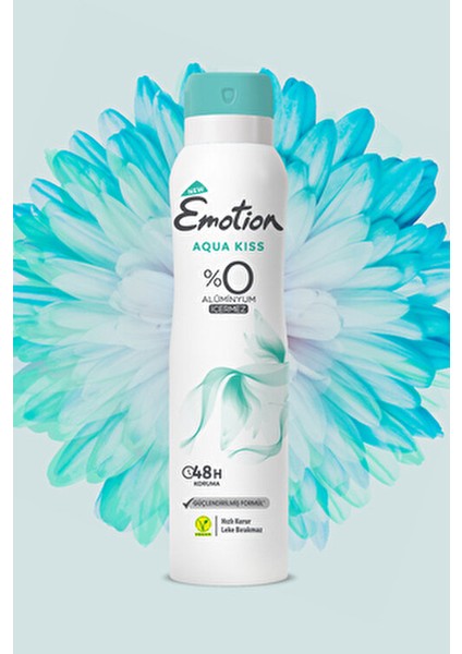 Aqua Kiss Kadın Deodorant 6 x 150 ml Meyvemsi Koku ile Cilde Nefes Aldıran Sprey