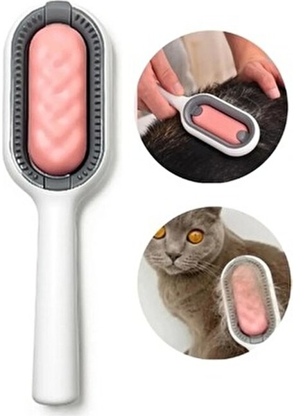 Islak Mendil Aparatlı Kedi Köpek Tüy Temizleyici Tarak 1 Adet Derin Temizlik İçin Tiftik Toplayıcı