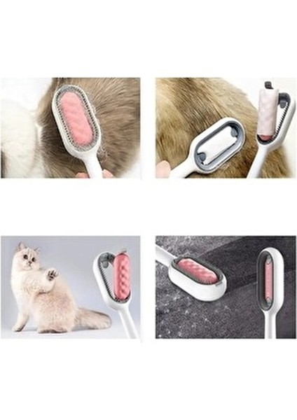 Islak Mendil Aparatlı Kedi Köpek Tüy Temizleyici Tarak 1 Adet Derin Temizlik İçin Tiftik Toplayıcı