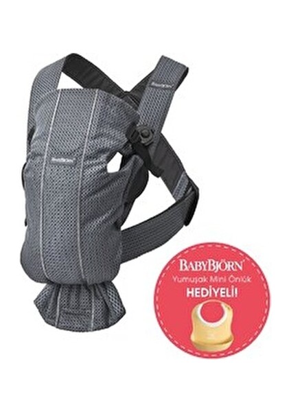Kanguru Mini 3D Mesh / Anthracite Yenidoğanlar İçin Ayarlanabilir Baş Desteği ile Rahat Taşıma indirimleri