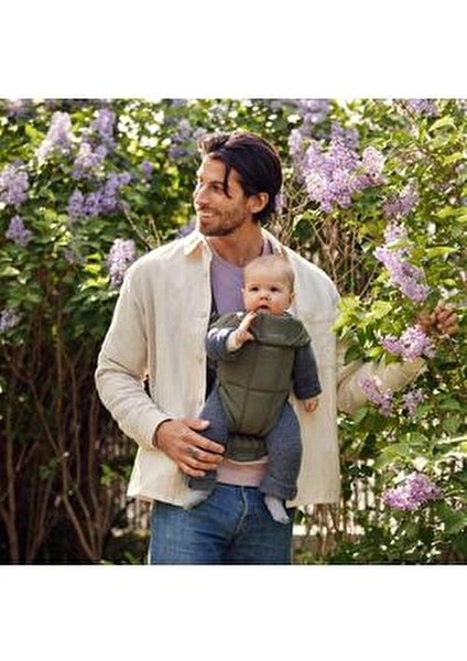 Kanguru Mini 3D Pamuk / Koyu Yeşil 0-2 Yaş için Yumuşak ve Rahat Taşıma